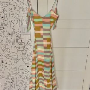 Mara Hoffman Pastel Geometric Cutout Maxi Size 4